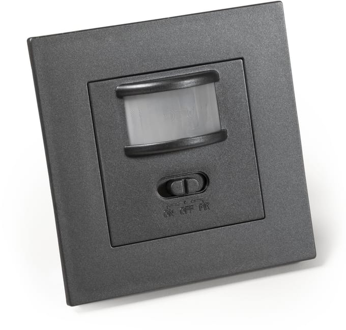 LX-23 Inbouw IR bewegingsmelder - Bewegingssensor 160° - Bewegingsdetector 500W - LED geschikt - Antraciet