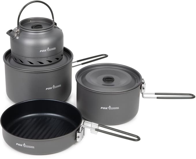 Fox Cookware 4 Piece Deluxe Cook Set - Camping Kookgerei