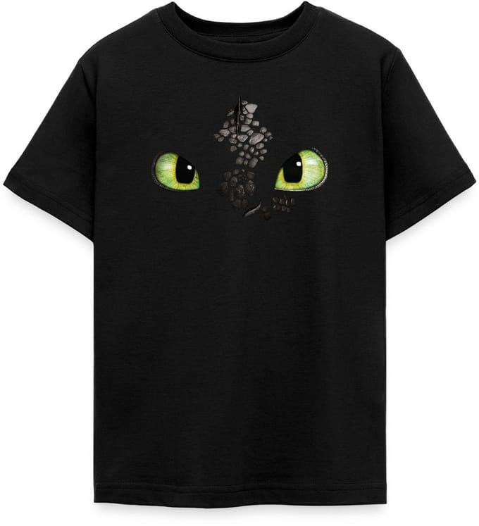 How To Train Your Dragon | Drakenogen In De Nacht T-Shirt Tiener