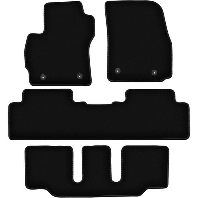 BASIC zwarte veloursmatten voor: Mazda 5 I 7-zits (2005-2010)
