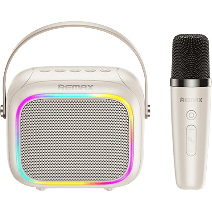 Remax Karaoke Speaker met Microfoon Wit