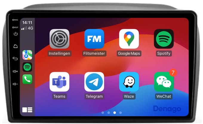 CarPlay autoradio geschikt voor Opel Combo (2012 t/m 2018) | 9 inch | Android 13 | Draadloos Apple CarPlay & Android Auto | 2GB + 32GB | QuadCore processor | Denago DNG-A94 | 2025 model | 2012 2013 2014 2015 2016 2017 2018 | Bluetooth & Wifi
