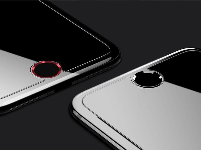 Hiden - Touch ID Home Button Cover Ring - Telefoon Accessoires - Home Button Sticker - Customizing - Hobby & Telefoon - Rood