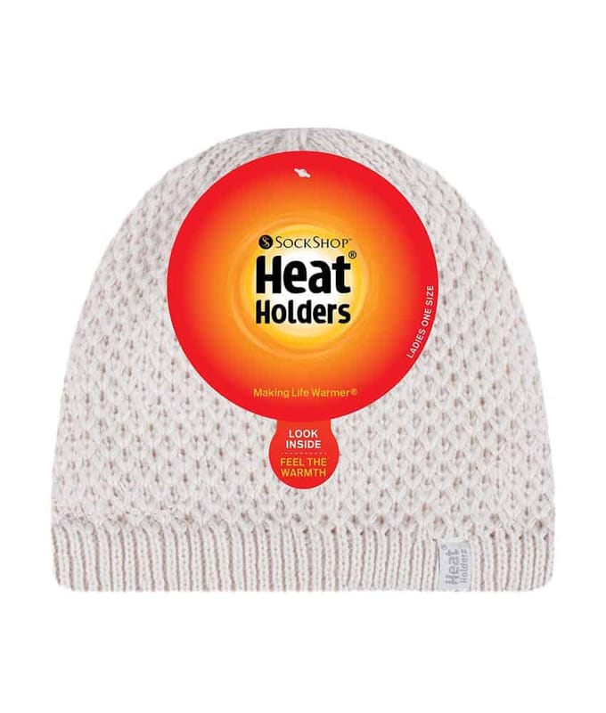 Heat Holders - Gebreide warme thermo muts voor dames - Room
