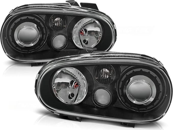 Koplampen VW GOLF 4 09 97-09 03 R32 LOOK ZWART