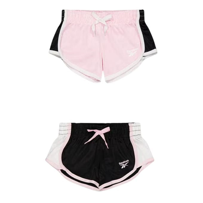 Reebok Sportshorts voor meisjes (set van 2) (Roze Dame)