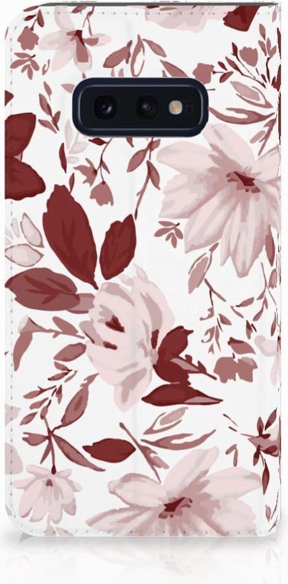 Bookcase Samsung Galaxy S10e Watercolor Flowers