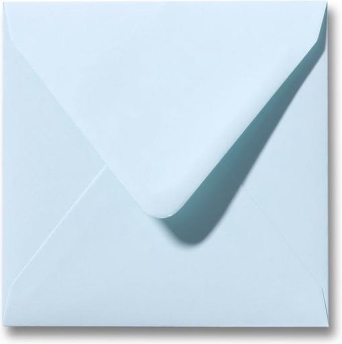 Envelop 16 x 16 Zachtblauw, 100 stuks