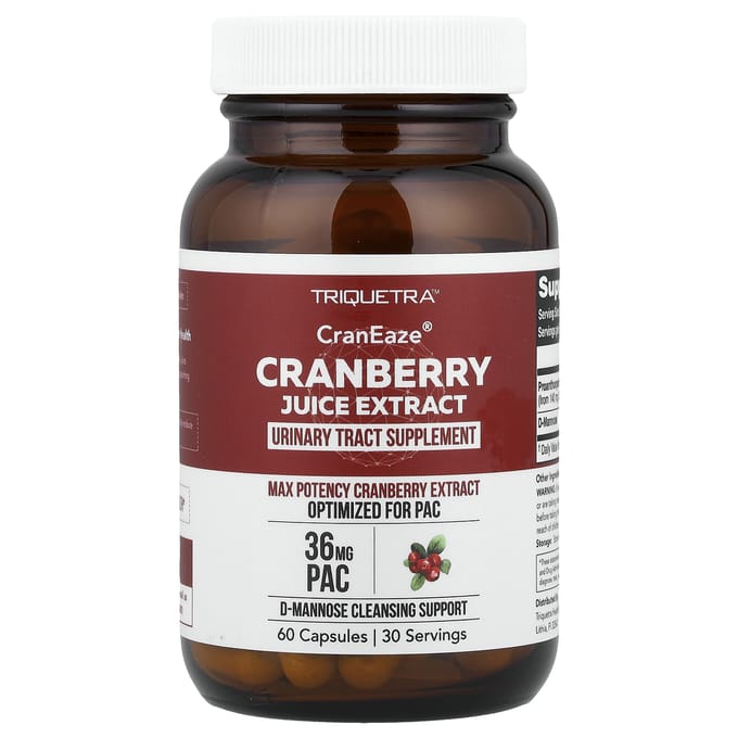 Triquetra Health, CranEze®, Cranberry Sap Extract, 60 Capsules
