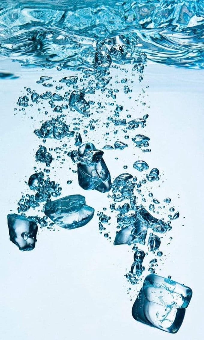 Fotobehang - Ice Cubes 150x250cm - Vliesbehang