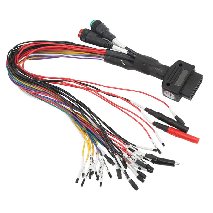 Câble Jumper OBD2 Professionnel Câble Breakout Protocole Complet Tricore pour Programmation ECU black