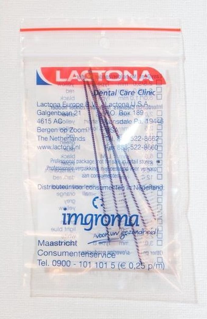 Lactona Interdentaal Ragers Large 8mm - Violet - 5 x 5 Stuks - Voordeelpakket