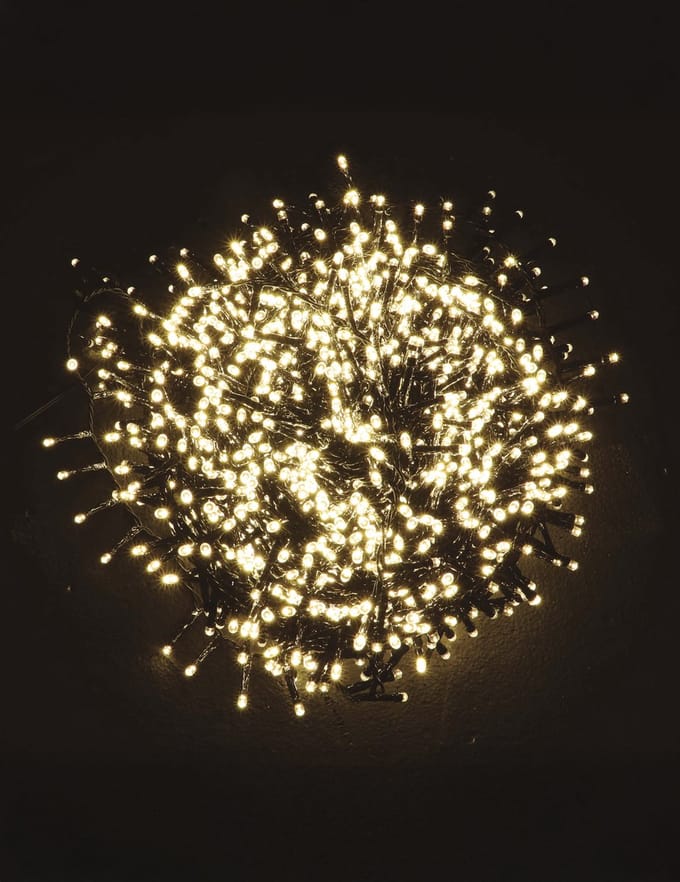 GUIRMA - Warm witte lichtslinger 20 m 1000 led voor buiten