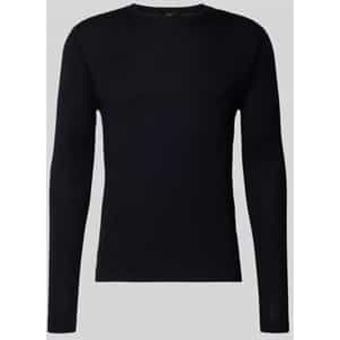 Gebreide pullover met geribde boorden model 'WALLIE'
