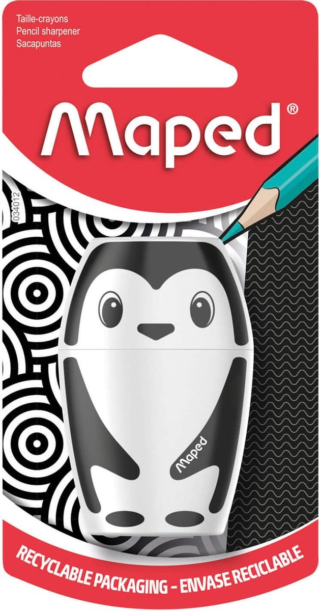 Maped 34012 potloodslijper Handmatige puntenslijper Zwart, Wit