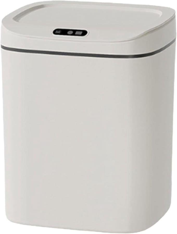 Sensor Prullenbak - Slimme Vuilnisbak - Contactloos Afvalbeheer - Automatisch Openend Deksel - 12 Liter Capaciteit - Wit