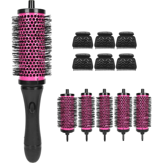 Afneembare Kamcilinders met Handgreepclips Hittebestendige Kam Borstelset black