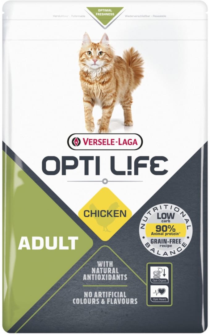 Opti Life Cat Adult Kip - Kattenvoer - 1 kg