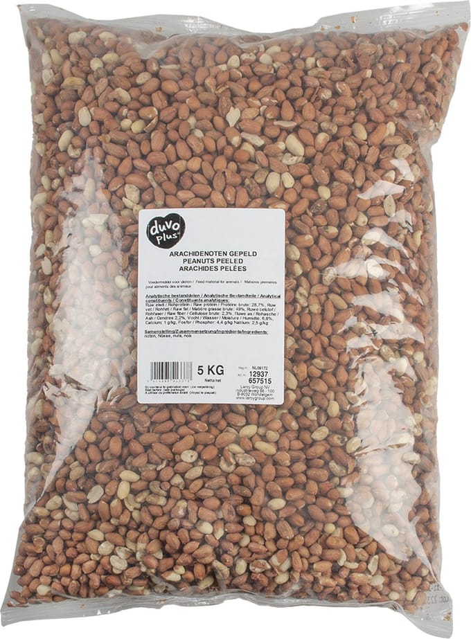 Duvoplus - Buitenvogelvoer - Vogel - Arachidenoten Gepeld 5kg - 1st