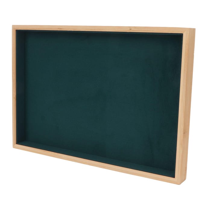 Houten Sieradenbak Klassiek Elegant Krasbestendig Multifunctioneel Sieradendisplay Bakken voor Oorbellen groen