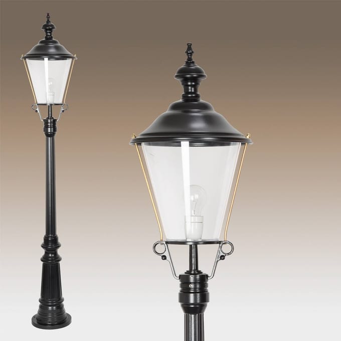 K.S. Verlichting Florens lantaarnpaal, zwart