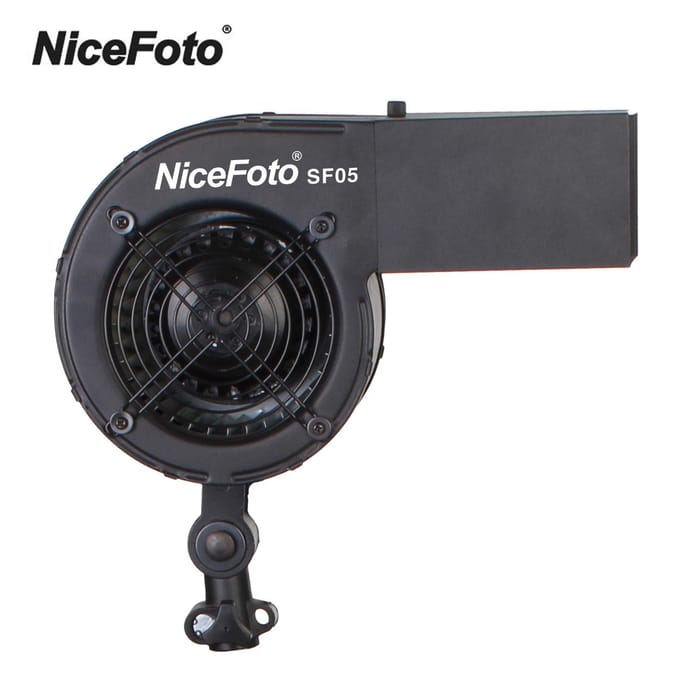 NiceFoto SF05 Studiofotografie Wind Haarblazer Stroomventilator voor het Maken van Modeportretfoto's EU Plug black