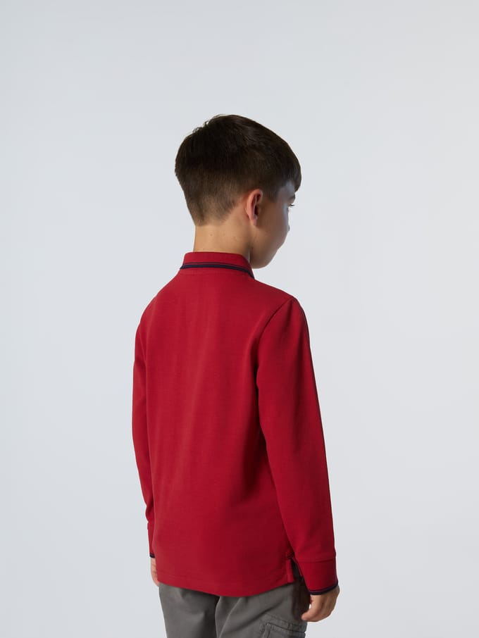 North Sails Polo Shirt Lange mouwen met kraagletters
