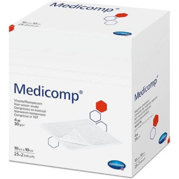 Hartmann Medicomp Steriel 10x10cm 25x2 Gaas