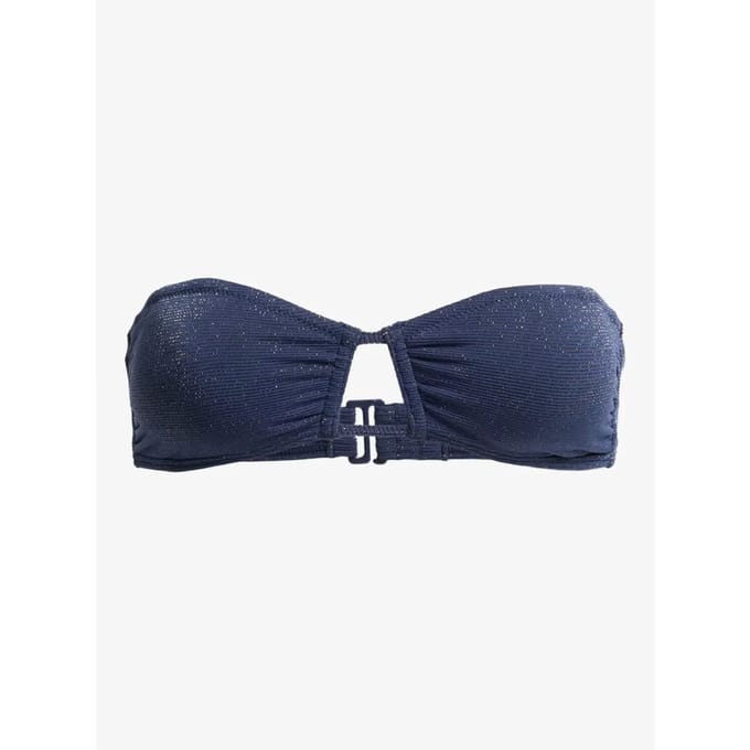 Roxy Shine Bandeau Bikinitop Blauw M Vrouw