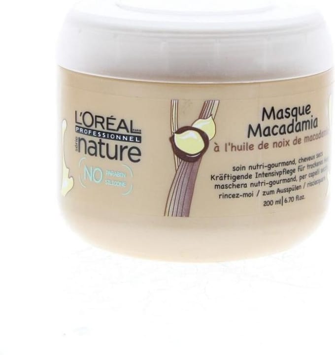 L'ORÉAL SÉRIE NATURE MASQUE MACADAMIA MASKER DROOG HAAR 200ML L'Oréal Série Nature Masque Macadamia.