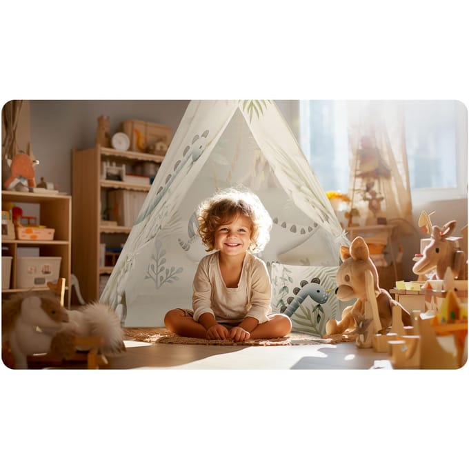 Nukido Tipi Tent Voor Kinderen - Dinosauriërs