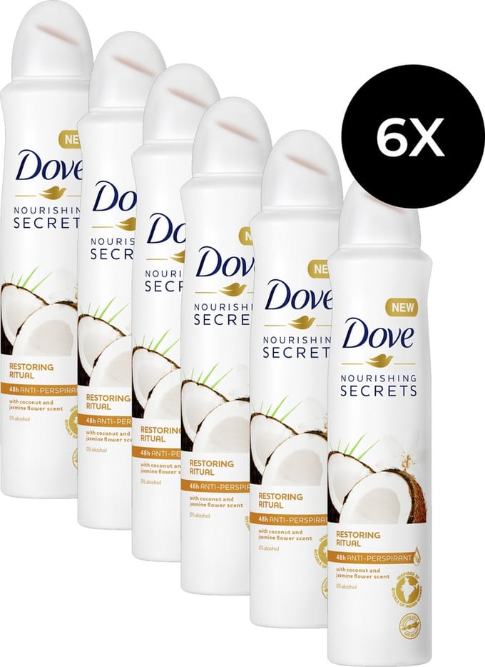 Dove Nourishing Secrets Restorinf Ritual Deodorant Spray - 6 x 250 ml