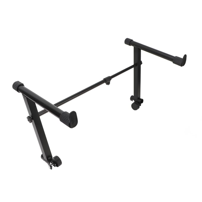 Toetsenbordstandaard Verlengadapter L-vormig Elektronisch Piano Toetsenbordrek 2-laags Verhoger 42?75 cm breedte black