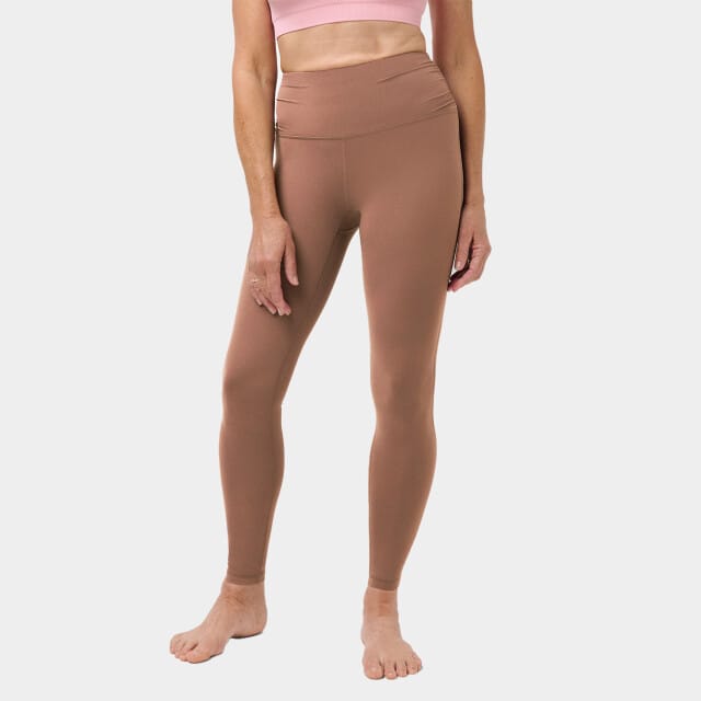 Sweaty Betty Ultieme Studio 7/8 legging met ruches BRUIN - Maat M