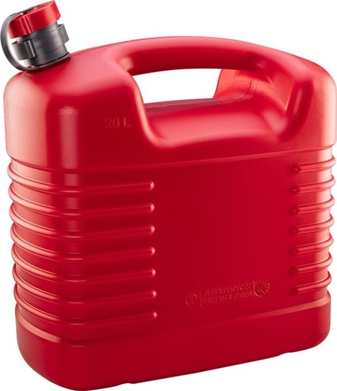 Jerrycan - 20 liter - Rood - Intrekbare schenktuit