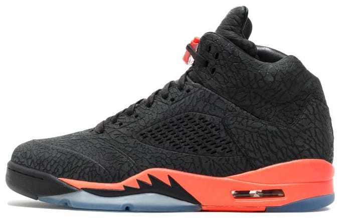 Jordan 5 Retro 3Lab5 Infrared 599581-010 44 black