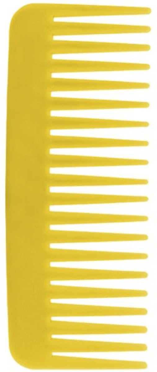 Cabantis Brede Kam 20 Tanden - Styling Tool - Wide Tooth Comb - Kapper Kam - Haar Accessoire - Geel