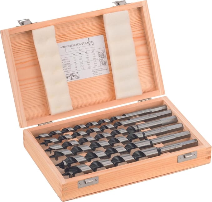 Slangenboorset 6-delig Gezamenlijke lengte 235 mm Bosch Accessories 2607019322 Zeskant schacht 1 set(s)