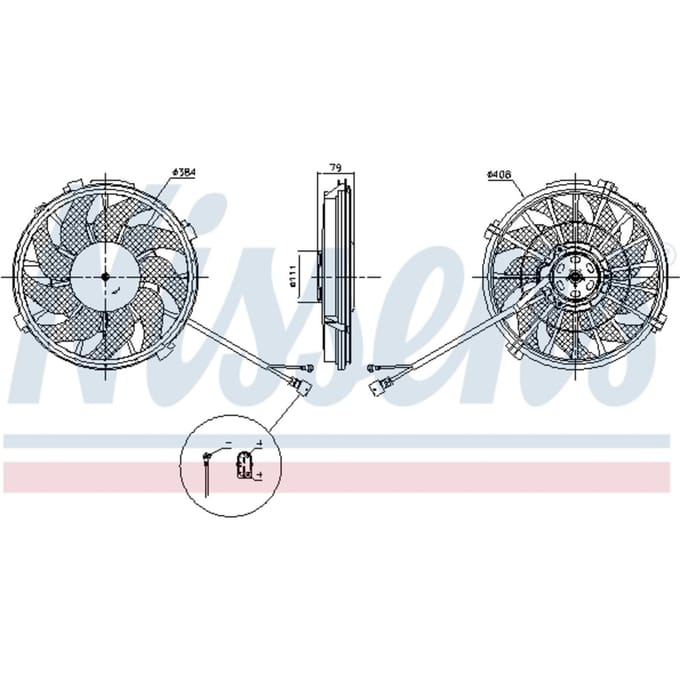 Koelventilatorwiel, motorkoeling NISSENS 85753