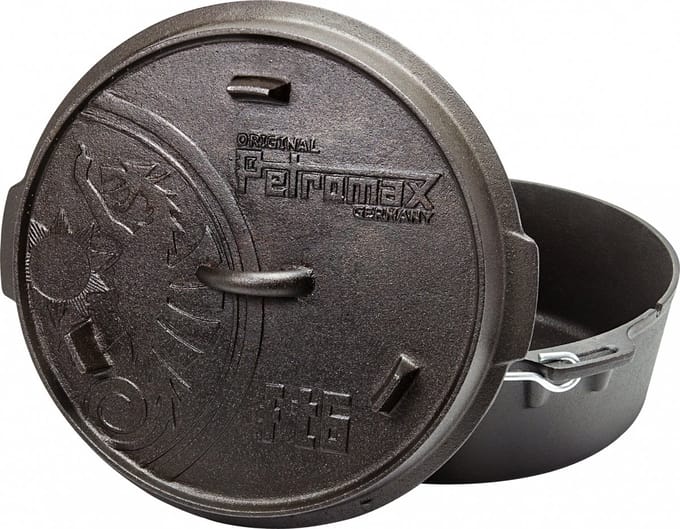 Petromax Dutch Oven FT6, plat, zwart