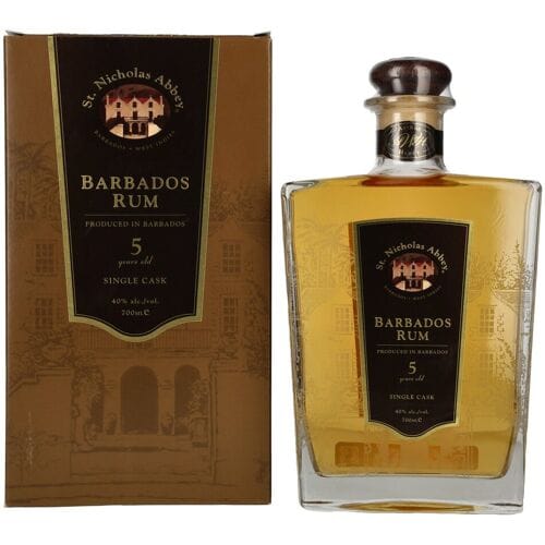 St. Nicholas Abbey Barbados Rum 5 Years Old Single Cask 40% Vol. 0,7l in geschenkverpakking