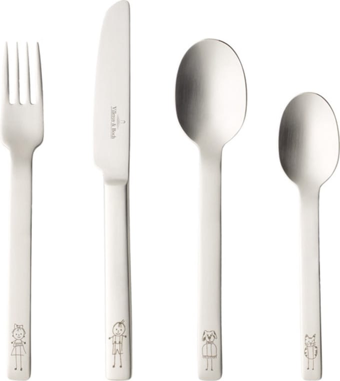 Villeroy & Boch One - 18/10 Edelstahl Kinderbestek 4-delig.