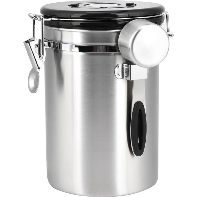 Roestvrijstalen Luchtdichte Koffieboon Container Thee Gedroogd Fruit Opslagcontainer 1.8L gray