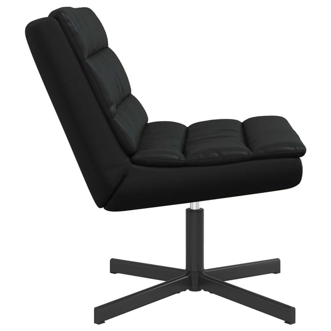 vidaXL - Draaistoel - Zwart - 63 - x - 75 - x - 76 - cm - Glanzend - PU