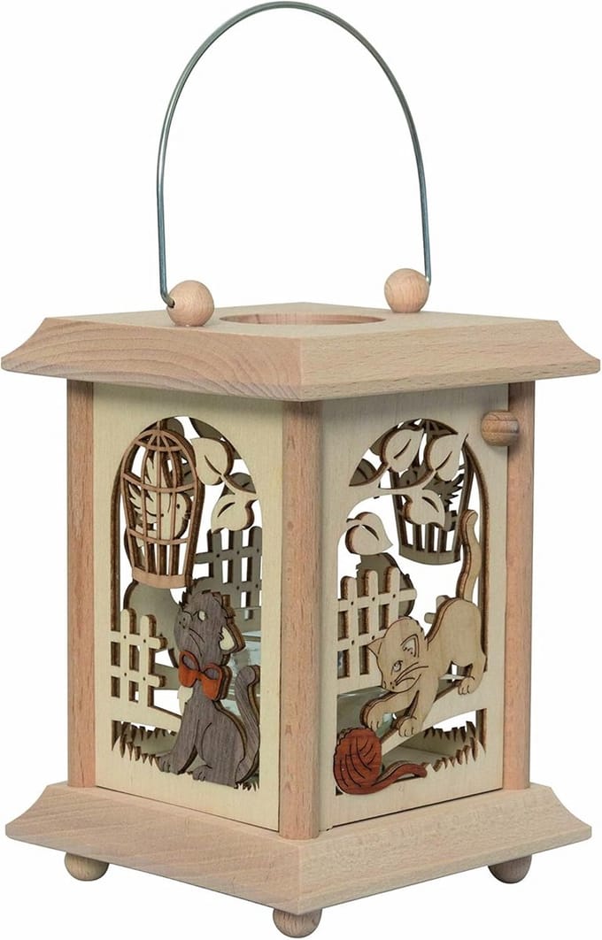 Tafellantaarn katten - decoratief licht voor binnen