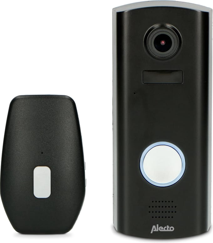 Alecto DVC600IP - Video Deurbel met Camera en Wifi - Zwart