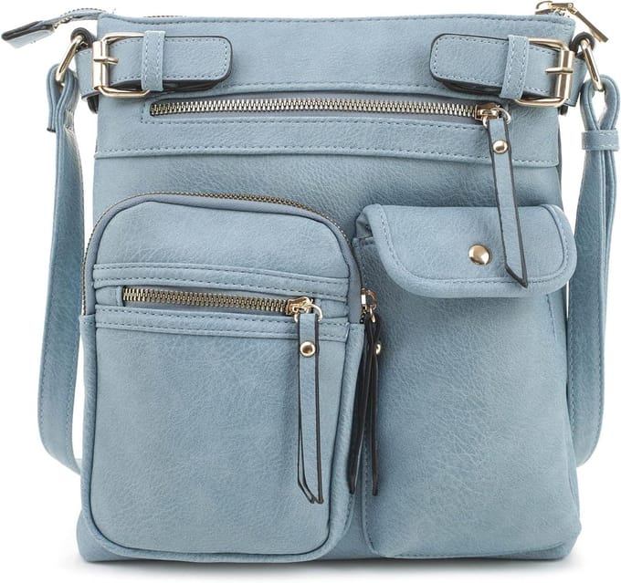 Crossbody Tas - Schoudertas Dames - Dagelijks Gebruik - Multi Pocket Ontwerp - Medium Formaat - Zwart