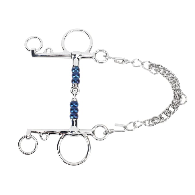 Paardenmondstuk 125mm RVS Paardenstangbit voor Training Ruitersportuitrusting Wedstrijd white