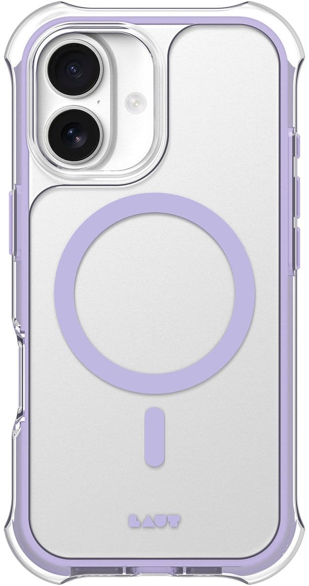 LAUT Aero Protect iPhone 17 Pro Max Hoesje – Light Purple – Transparant – MagSafe Compatibel