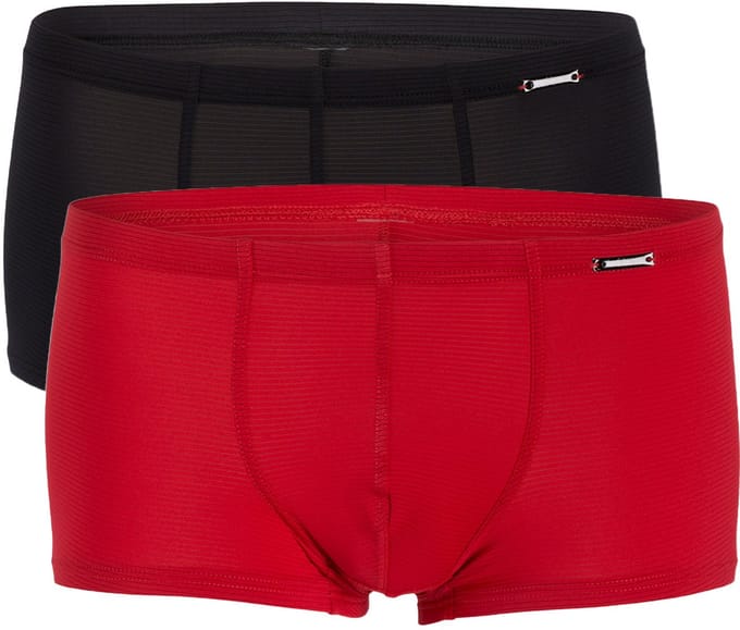 olaf benz Heren hipster short / pant 2 pack RED1201